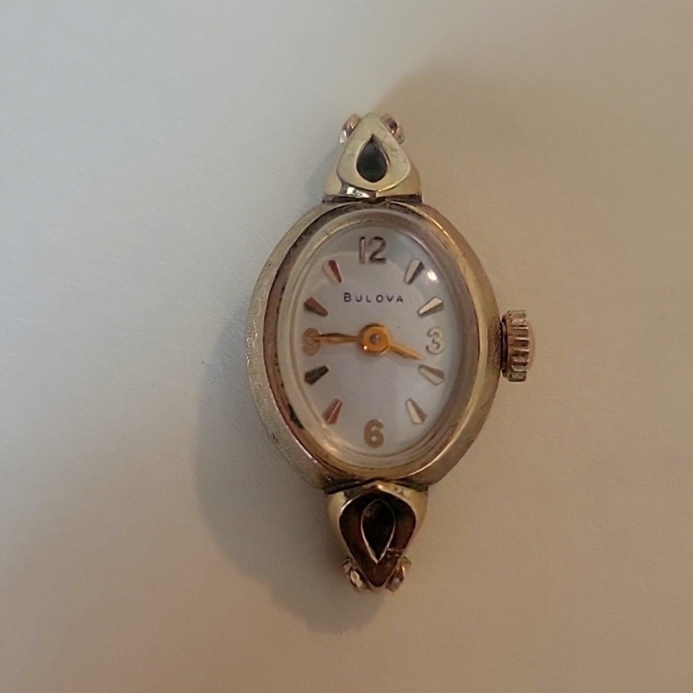 Bulova Watch M8 10k RGF Bezel Stainless Steel Back Z81367-Without Band